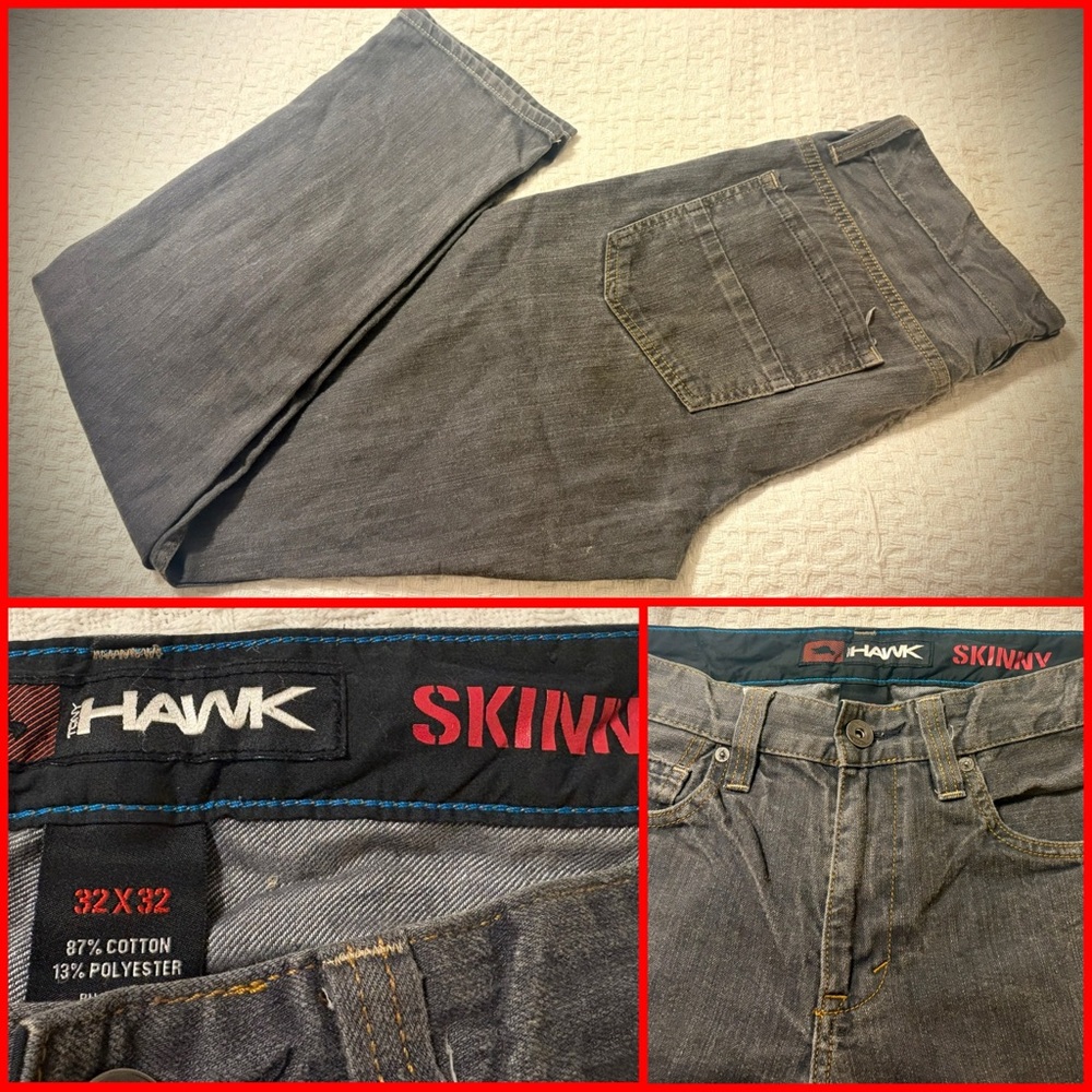 Tony Hawk Men's Charcoal Skinny Jeans